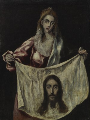 Saint Veronica holding the veil